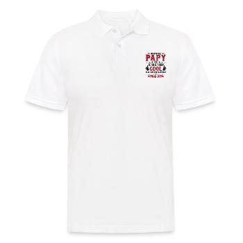 Papy car je suis trop cool / humour grand-père - Polo Homme - blanc - Devant - Kai (181cm)