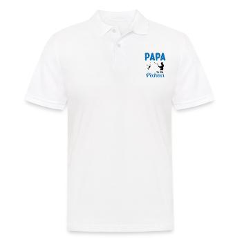 Cadeau Papa Pêcheur Roi de Pêche - Polo Homme - blanc - Devant - Kai (181cm)