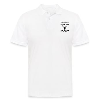 Mes Vaches Cadeau drôle pour l'agriculteur - Polo Homme - blanc - Devant - Kai (181cm)