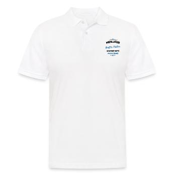Prof De Théâtre Cadeau Humour Personnalisé - Polo Homme - blanc - Devant - Kai (181cm)