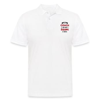 Je suis le coach d'une super équipe de football - Polo Homme - blanc - Devant - Kai (181cm)