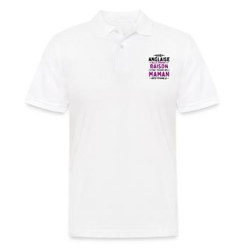 Une anglaise donne toujours maman exceptionnelle - Polo Homme - blanc - Devant - Kai (181cm)