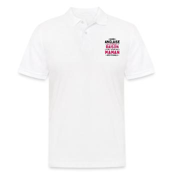 Une anglaise donne toujours maman exceptionnelle - Polo Homme - blanc - Devant - Kai (181cm)