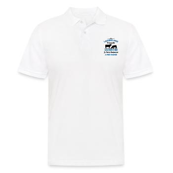 Je parle Seulement à Mes Vaches - Polo Homme - blanc - Devant - Kai (181cm)