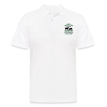 Je parle Seulement à Mes Vaches - Polo Homme - blanc - Devant - Kai (181cm)