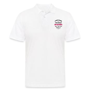 Assez douée pour devenir infirmière cadeau - Polo Homme - blanc - Devant - Kai (181cm)