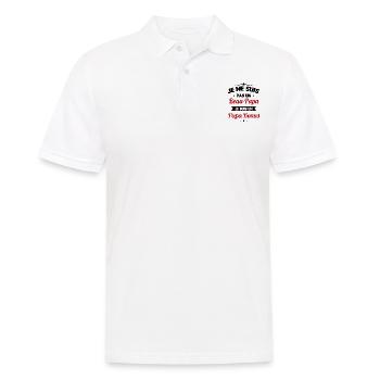 Je ne suis pas un beau-papa je suis un papa bonus - Polo Homme - blanc - Devant - Kai (181cm)