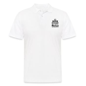 Photographe Maman Exceptionnelle Cadeau Drôle - Polo Homme - blanc - Devant - Kai (181cm)