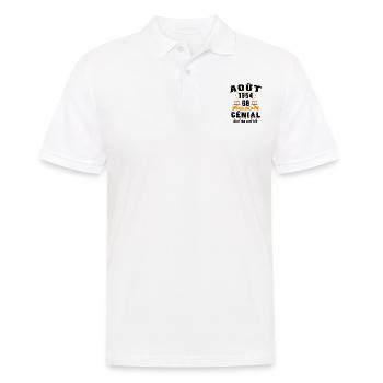 68 Ans Anniversaire Vintage Né(e) en Août 1954 - Polo Homme - blanc - Devant - Kai (181cm)