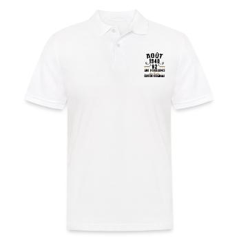 82 Ans Anniversaire Vintage Né(e) en Août 1940 - Polo Homme - blanc - Devant - Kai (181cm)