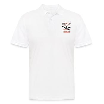 Vintage 1982 Cadeau D'anniversaire - Polo Homme - blanc - Devant - Kai (181cm)