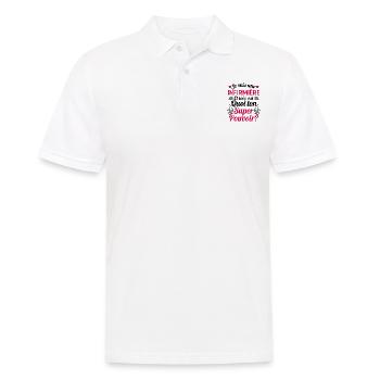Je suis une Infirmière c'est mon super pouvoir - Polo Homme - blanc - Devant - Kai (181cm)