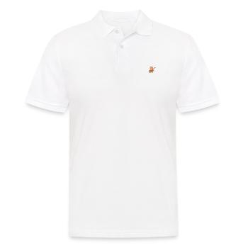 Katze spielt Musik - Männer Poloshirt - Weiß - Vorne - Kai (181cm)