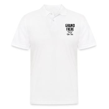 Grand Frère Encore Une Fois Annonce Grossesse - Polo Homme - blanc - Devant - Kai (181cm)