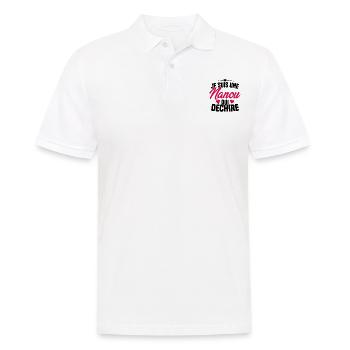 Je suis une Nanou qui Déchire Cadeau Anniversaire - Polo Homme - blanc - Devant - Kai (181cm)