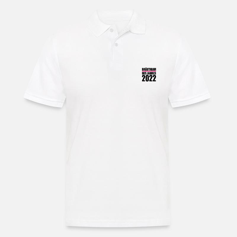 bräutigam - Männer Poloshirt - Weiß