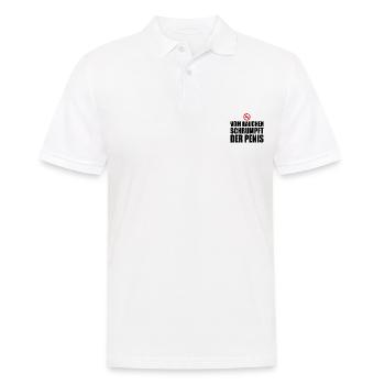 Vom rauchen schrumpft der penis - Männer Poloshirt - Weiß - Vorne - Kai (181cm)