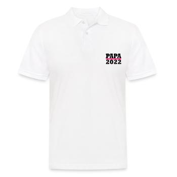 Papa 2022 - Männer Poloshirt - Weiß - Vorne - Kai (181cm)