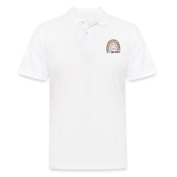91 Operator Rainbow Leopard Funny - Men's Polo Shirt - white - Front - Kai (181cm)