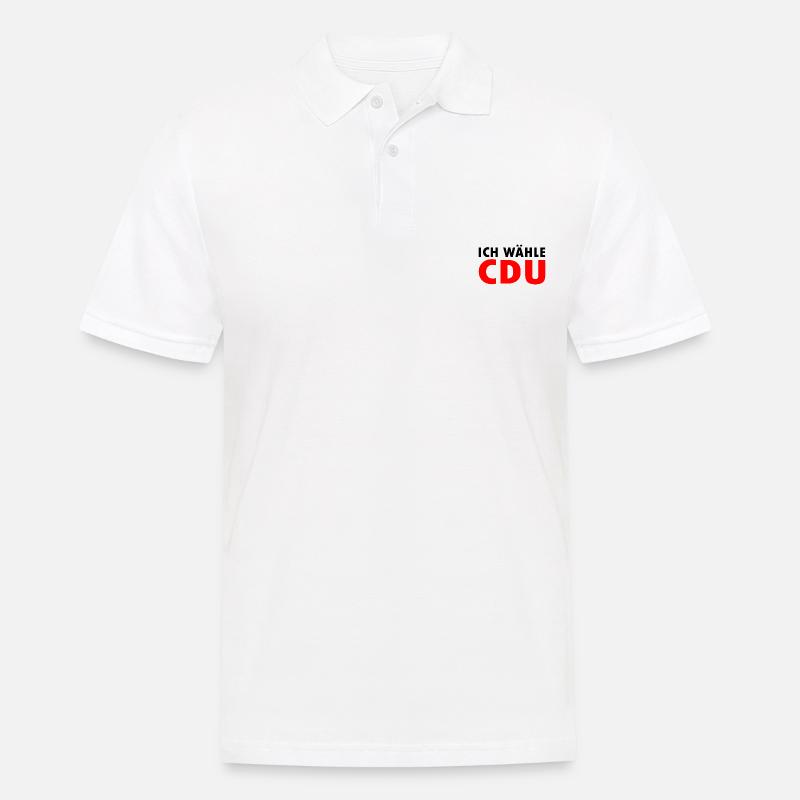 Ich wähle cdu - Männer Poloshirt - Weiß
