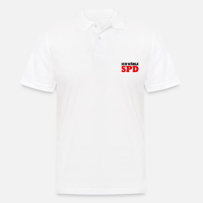 Ich wähle spd - Männer Poloshirt - Weiß