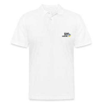 stand with ukraine - Polo Homme - blanc - Devant - Kai (181cm)