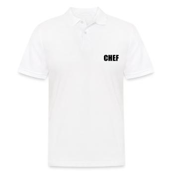 Chef - Männer Poloshirt - Weiß - Vorne - Kai (181cm)