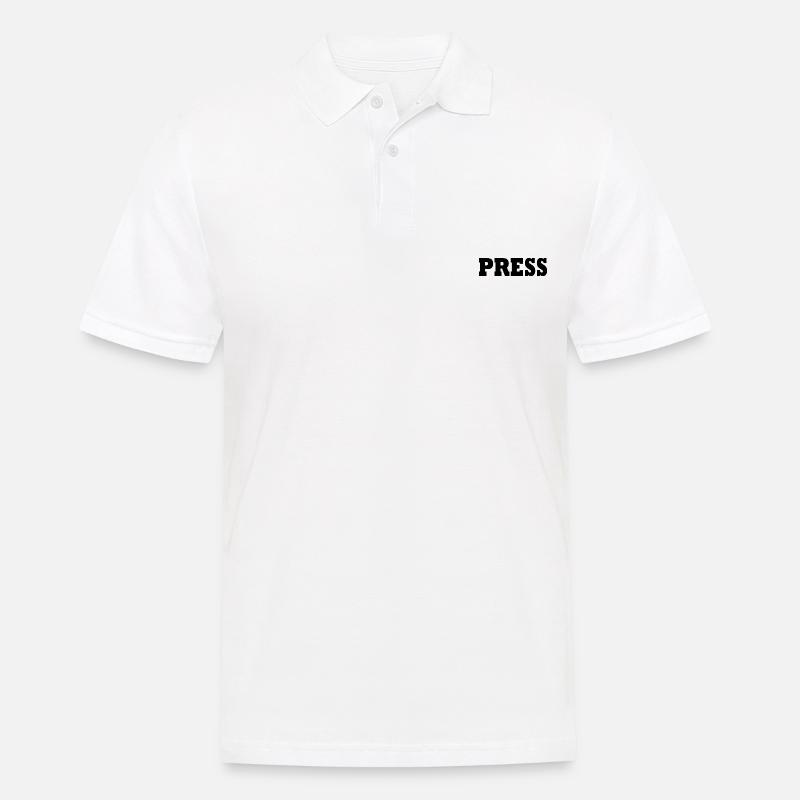Press - Männer Poloshirt - Weiß