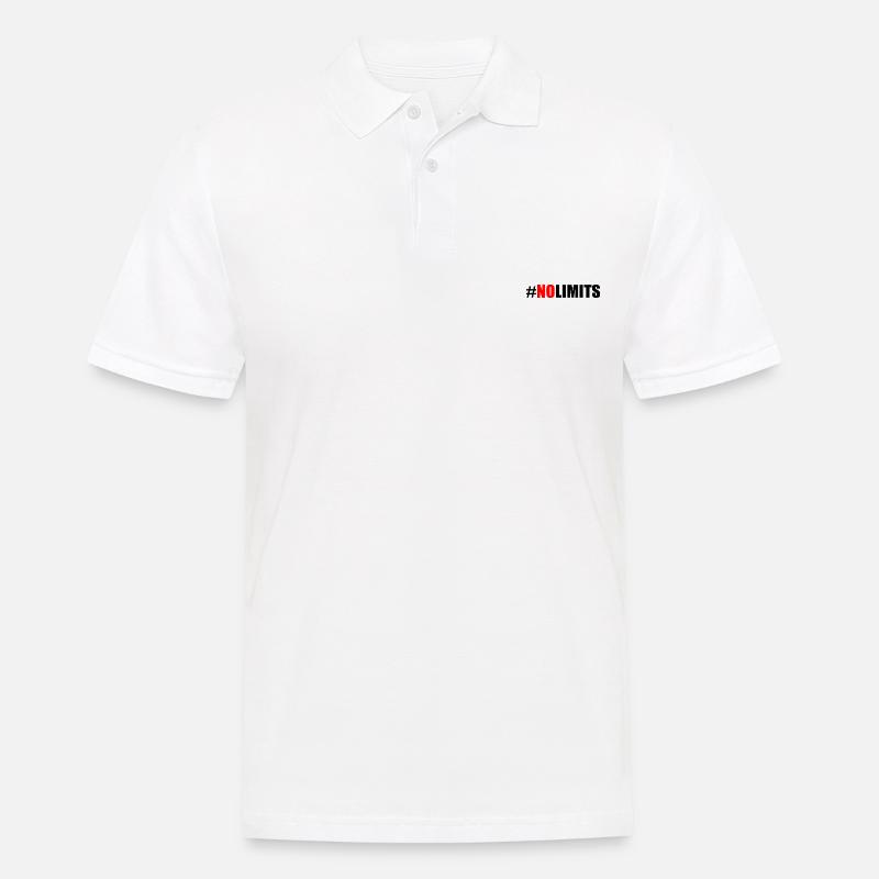 No limits - Men's Polo Shirt - white