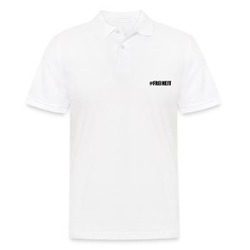 Freiheit - Männer Poloshirt - Weiß - Vorne - Kai (181cm)
