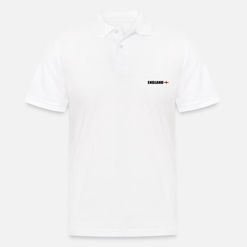 England - Männer Poloshirt - Weiß