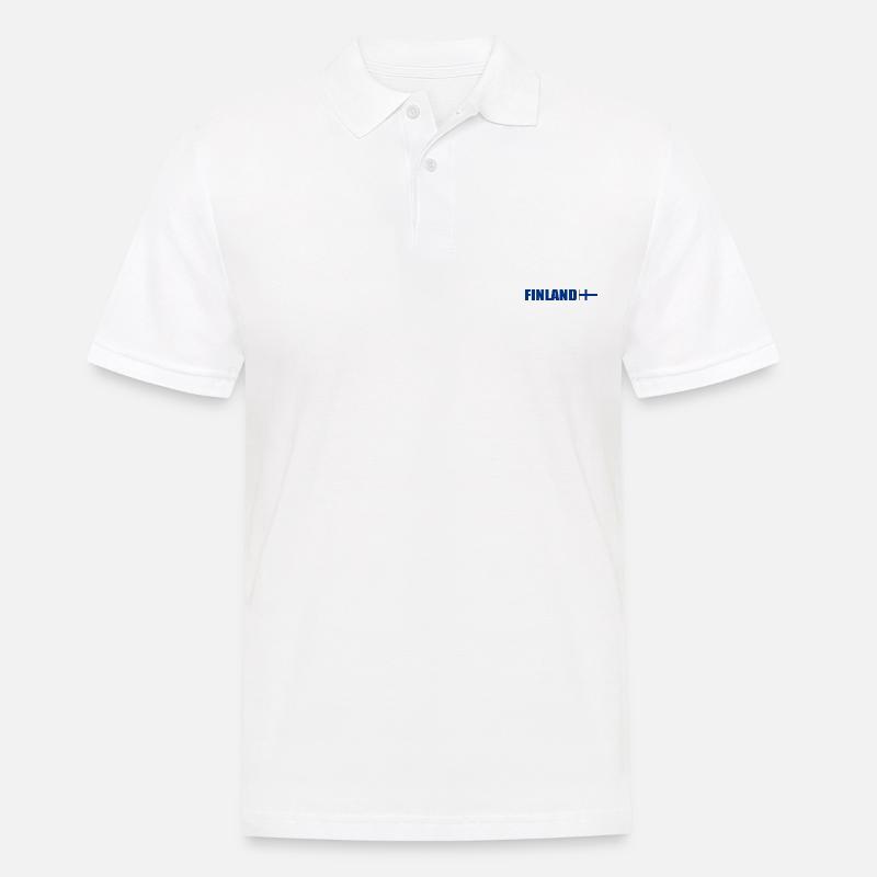 Finnland - Männer Poloshirt - Weiß
