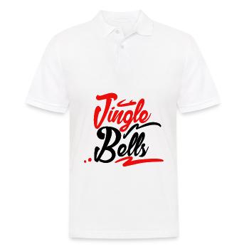 Jingle Bells Weihnachten - Männer Poloshirt - Weiß - Vorne - Kai (181cm)