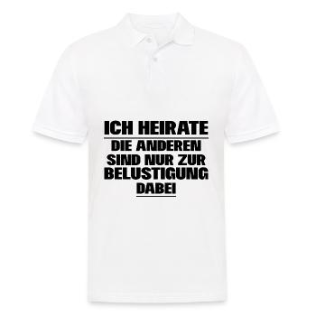Enterrement de vie de garçon - Polo Homme - blanc - Devant - Kai (181cm)