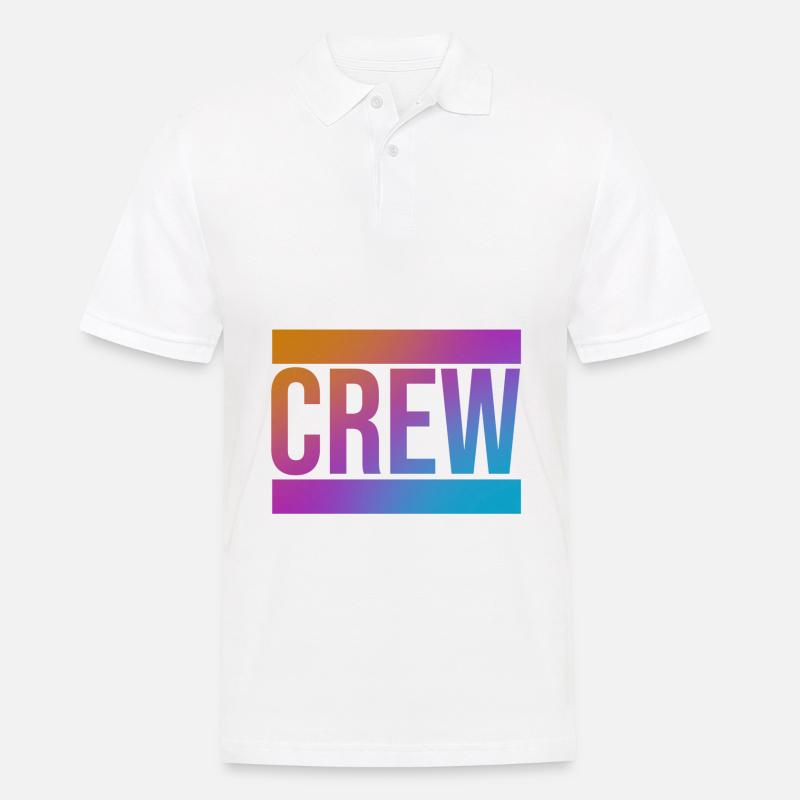 Crew - Männer Poloshirt - Weiß