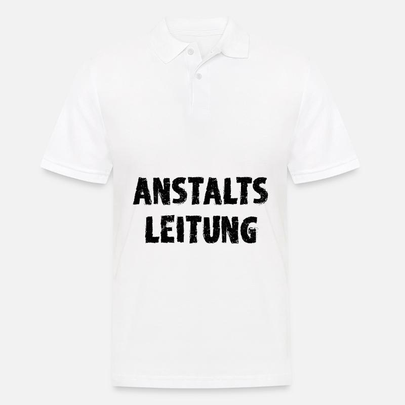 Anstalts Leitung - Männer Poloshirt - Weiß