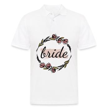 Wedding marriage wedding ceremony love loyalty gift idea - Men's Polo Shirt - white - Front - Kai (181cm)