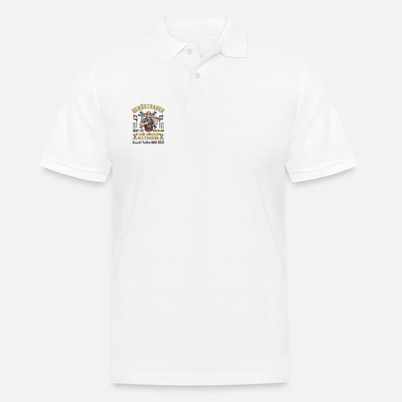 Der Gerüstbauer - Männer Poloshirt - Weiß