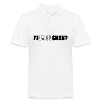 Film Gucken - Ficken - Männer Poloshirt - Weiß - Vorne - Kai (181cm)
