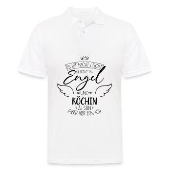 Köchin - Männer Poloshirt - Weiß - Vorne - Kai (181cm)