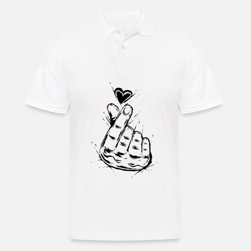 K-Pop - Männer Poloshirt - Weiß