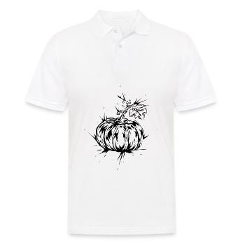 Pumpkin Autumn - Men's Polo Shirt - white - Front - Kai (181cm)