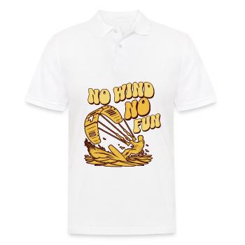 Kitesurf Kitesurfer Kiteboard - Polo Homme - blanc - Devant - Kai (181cm)