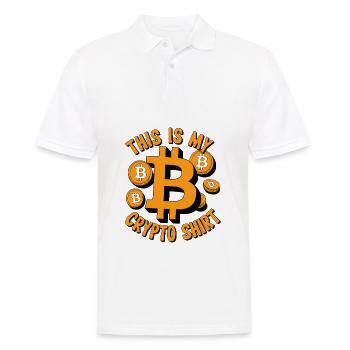 This Is My Crypto Shirt - Männer Poloshirt - Weiß - Vorne - Kai (181cm)