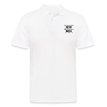 C'est Moi Le Boss Cadeau Bébé Garçon Humour - Polo Homme - blanc - Devant - Kai (181cm)