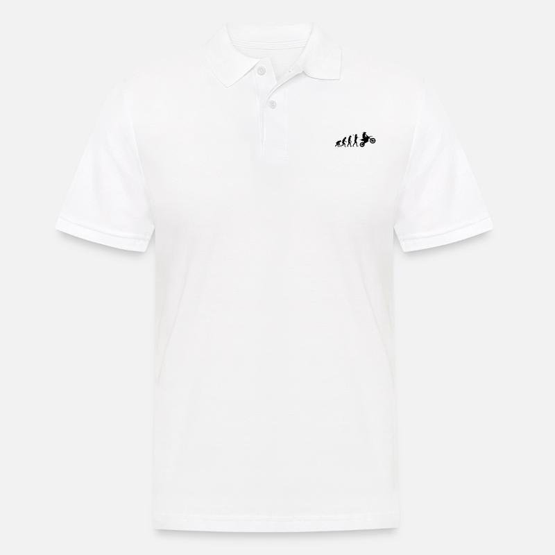 Biker evolution - Men's Polo Shirt - white