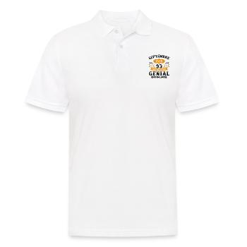 93 Ans Anniversaire Vintage Né(e) Septembre 1929 - Polo Homme - blanc - Devant - Kai (181cm)