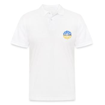 Slava ukraini - Männer Poloshirt - Weiß - Vorne - Kai (181cm)