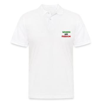 Women life freedom - Männer Poloshirt - Weiß - Vorne - Kai (181cm)