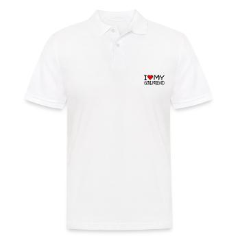 I love my girlfriend - Männer Poloshirt - Weiß - Vorne - Kai (181cm)